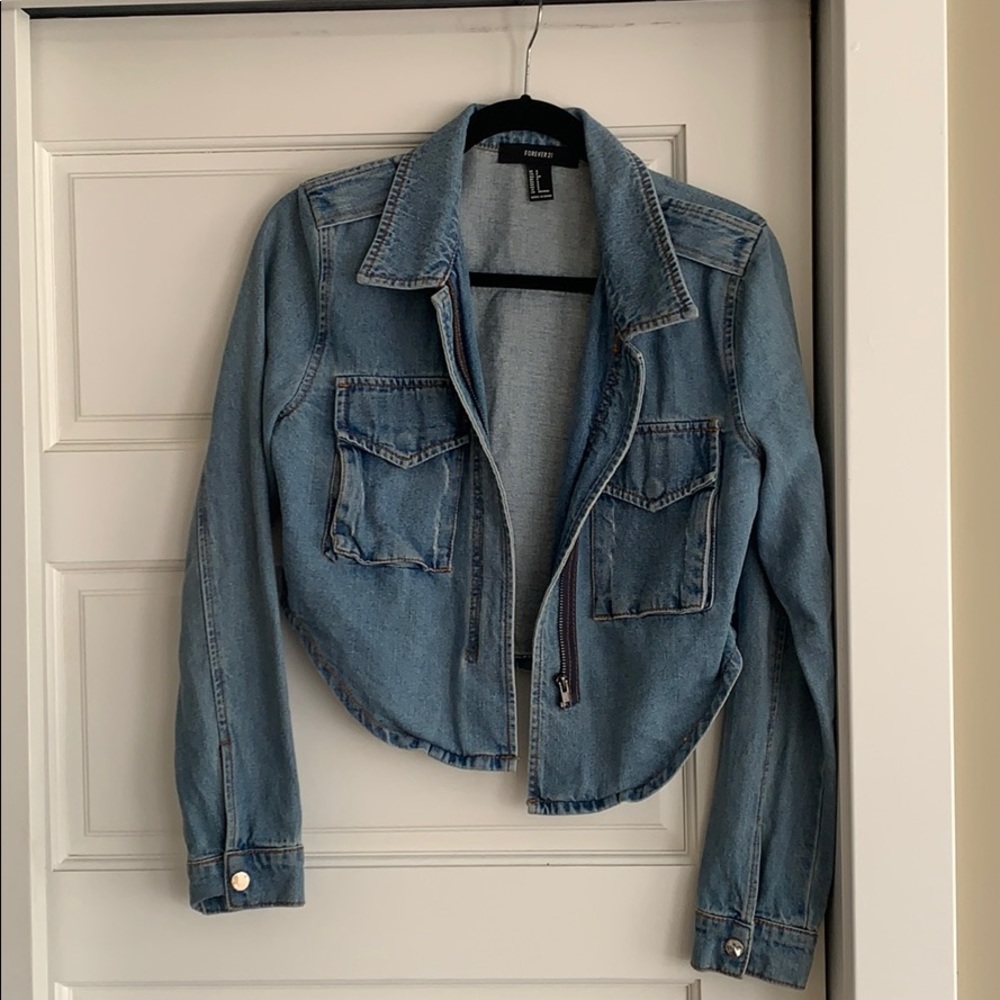 Cropped Denim Jacket